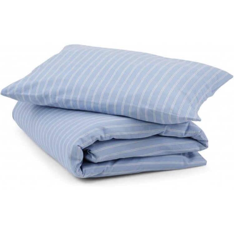 Konges Slojd | Dekbedovertrekset stripes blue/champagne 100x140 - Default