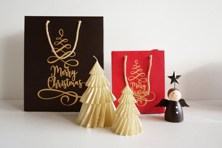 Home society Home Society | Kerstboomkaars windy S goud