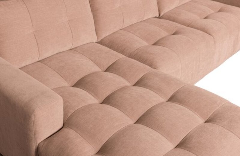 vtwonen vtwonen | Bank Bar chaise longue geweven stof links roze