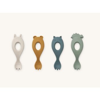 Liewood Liewood | Vorkjes liva silicone faune multi mix 4pack