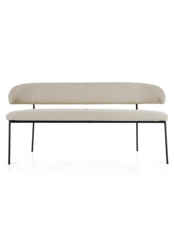 Eleonora Eleonora | Eetkamerbank Luka taupe copenhagen 160cm