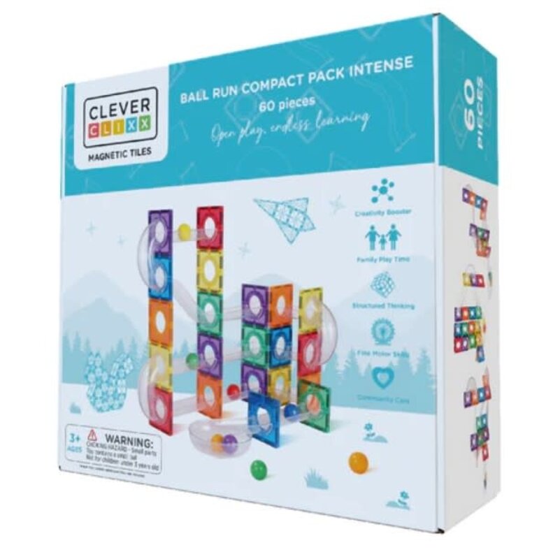 Cleverclixx Cleverclixx | Ball run compact pack intense 60stuks