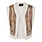 Pieces Pieces | Gilet Manhatten wit/ bruin