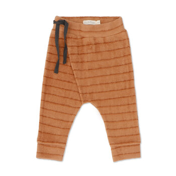 Phil&Phae Phil&Phae | Broekje teddy harem stripes clay