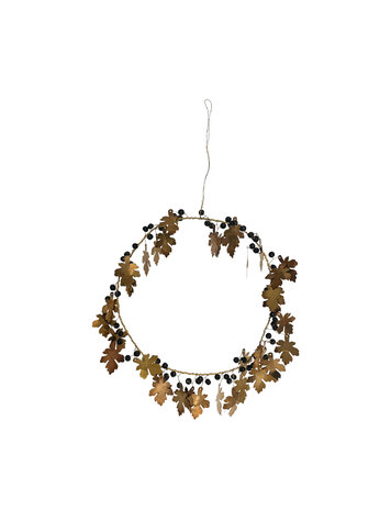 Home society Home Society | Krans metaal leafy goud