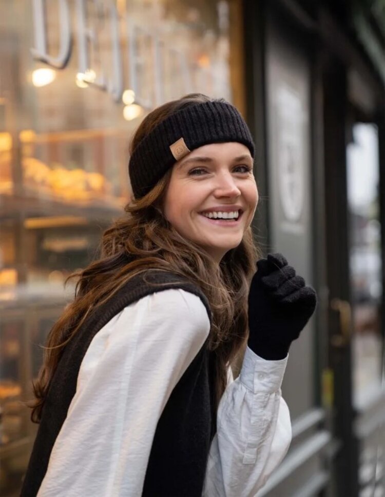 Zusss Zusss | Gebreide haarband zwart