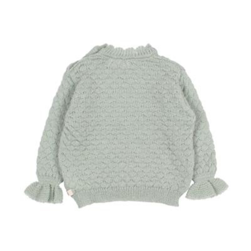 Búho Búho | Sweater knitted boho salvia