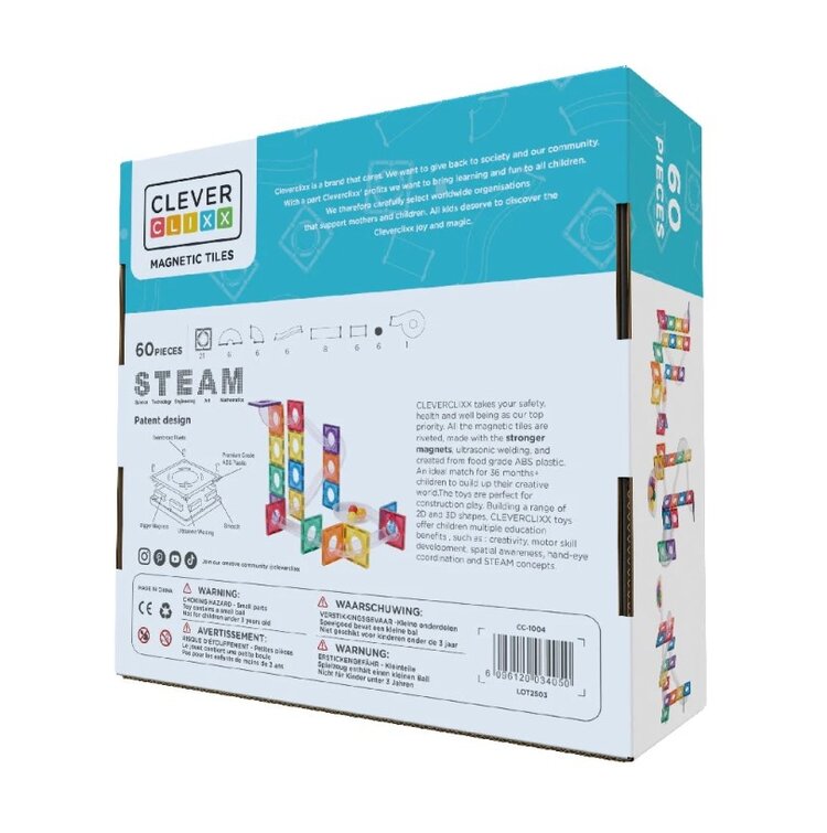 Cleverclixx Cleverclixx | Ball run compact pack intense 60stuks