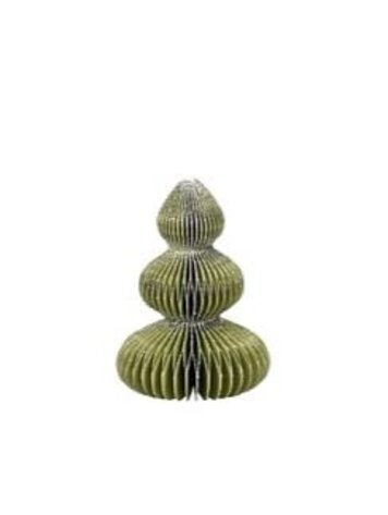Stijl28 | Papieren boom groen 10cm