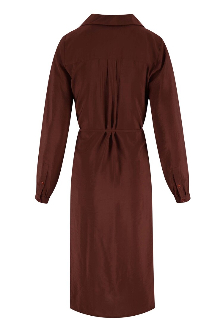 Zusss Zusss | Overhemdjurk chocoladebruin