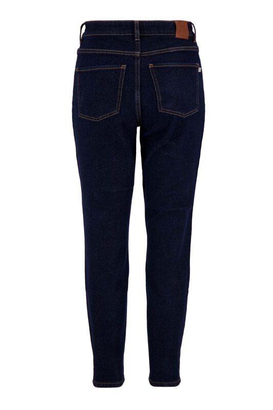 Zusss Zusss | Trendy mom jeans donkerblauw