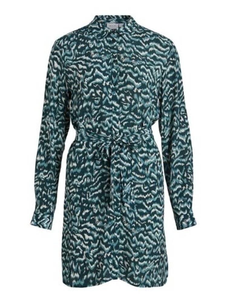 Object Vila | Jurk Fulia Siva groen