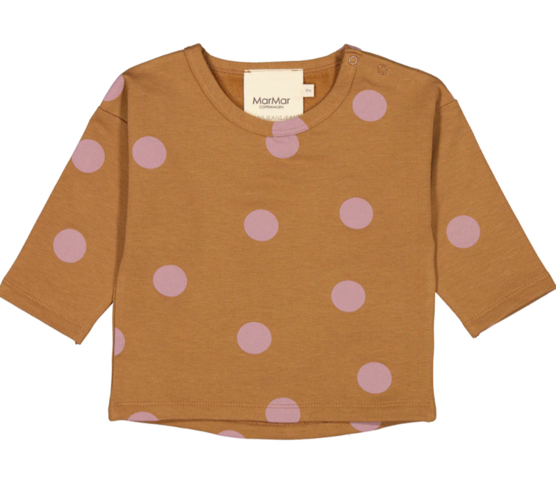 MarMar MarMar | Trui cream taupe dot