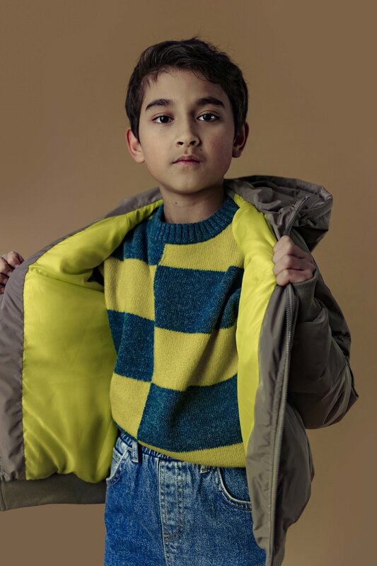 Ammehoela Ammehoela | Sweater jumper geel blauw