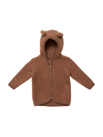 Huttelihut Huttelihut | Jas ears soft wool caramel cafe