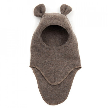 Huttelihut Huttelihut | Muts balaclava ears wool dark brown