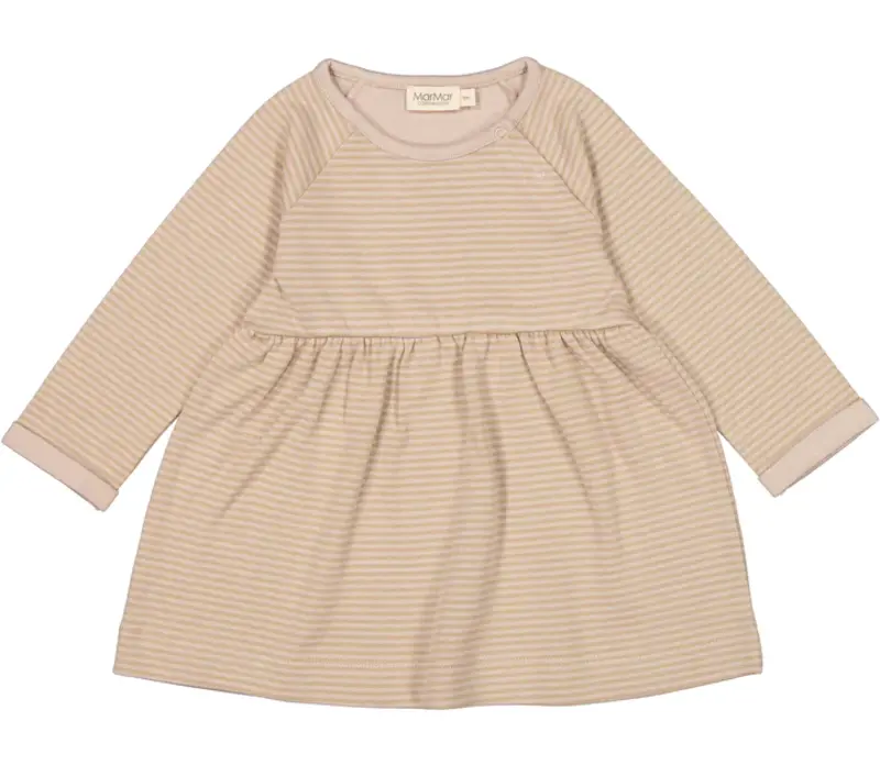 MarMar MarMar | Jurkje day cream taupe stripe