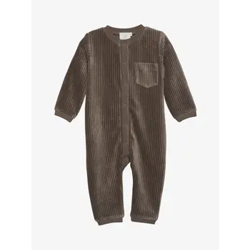 Enfant Enfant | Onesie velour corduroy bruin