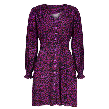 Ydence Ydence | Jurk Bailey purple leopard