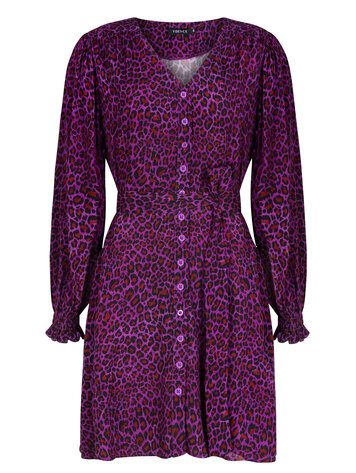 Ydence Ydence | Jurk Bailey purple leopard