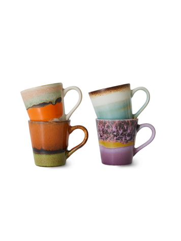 HK Living HK Living | 70's servies espressomokjes retro set4