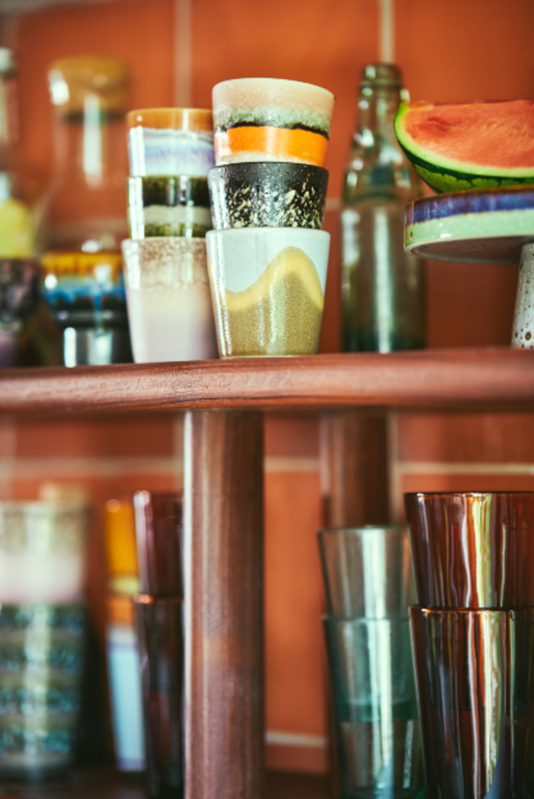 HK Living HK Living | 70's servies koffiekopje Burst