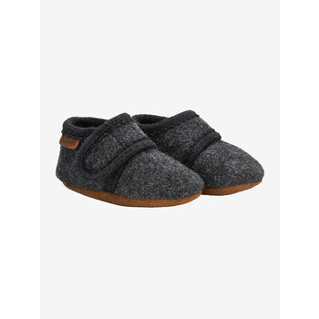 Enfant Enfant | Sloffen wol dark grey melange