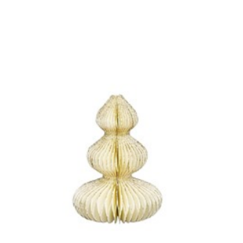 Stijl28 | Ornament boom creme 10x6.5cm