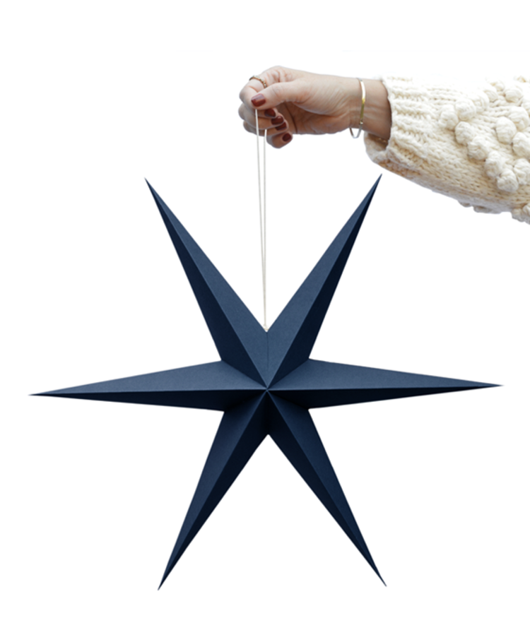 Delight Department DD | Papieren ster donker blauw 30cm