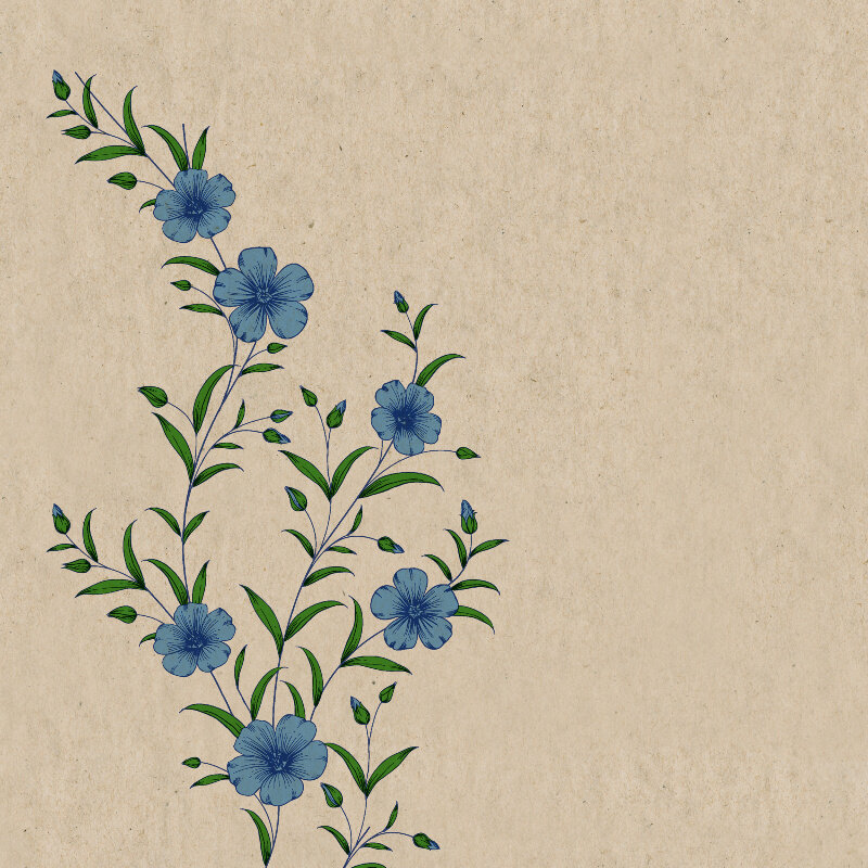 Mijn Stijl & Puur Zeep Mijn Stijl | Servet bloem blauw