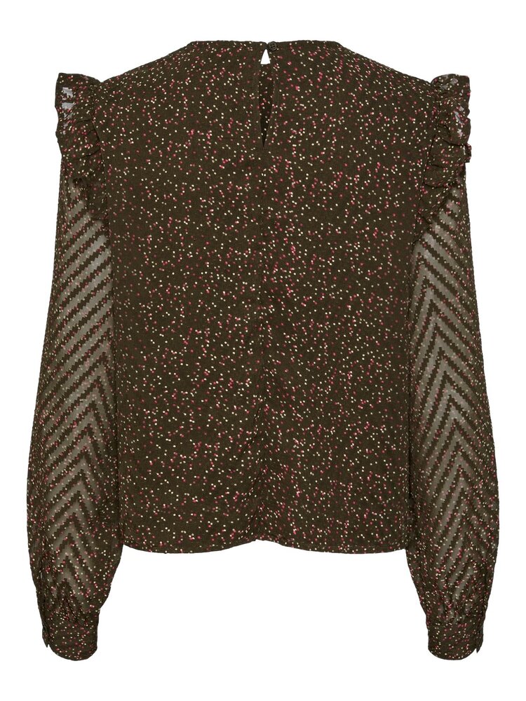 Pieces Pieces | Top Felita donker grijs