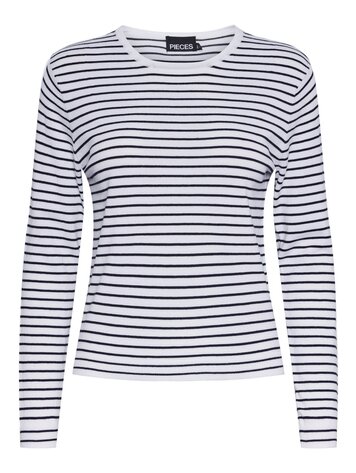 Pieces Pieces | Sonja trui gestreept blauw/wit NOOS