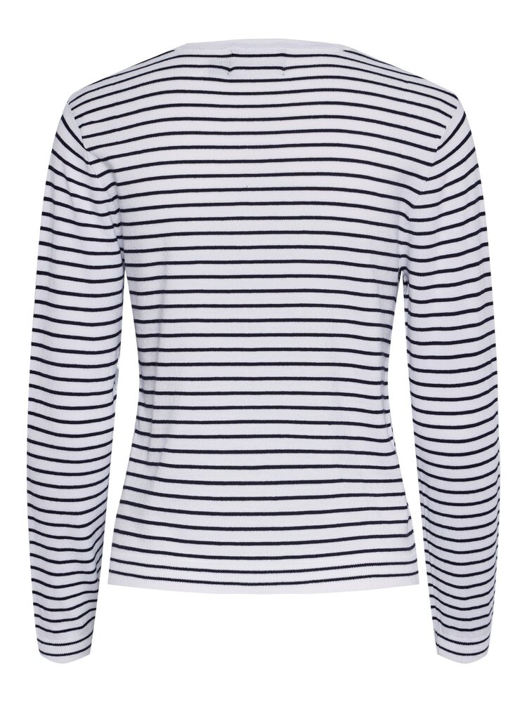 Pieces Pieces | Sonja trui gestreept blauw/wit NOOS