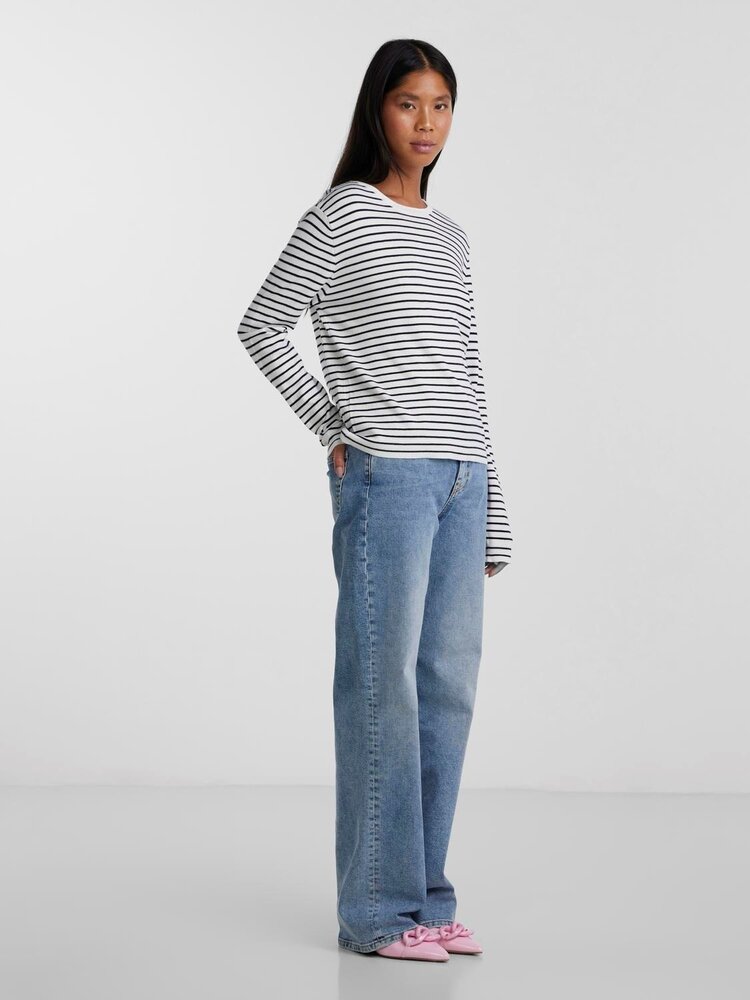 Pieces Pieces | Sonja trui gestreept blauw/wit NOOS