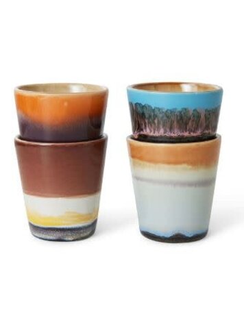 HK Living HK Living | 70's servies ristretto solar set van 4