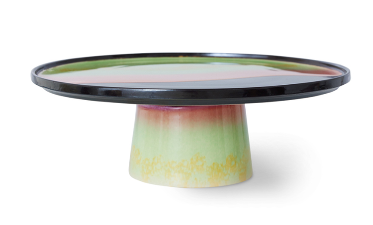 HK Living HK Living | 70's servies taartplateau M licorice