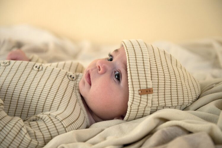 Nixnut Nixnut | Newborn beanie Biscuit Stripe