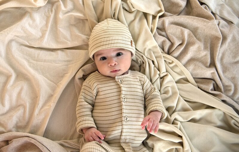 Nixnut Nixnut | Newborn beanie Biscuit Stripe