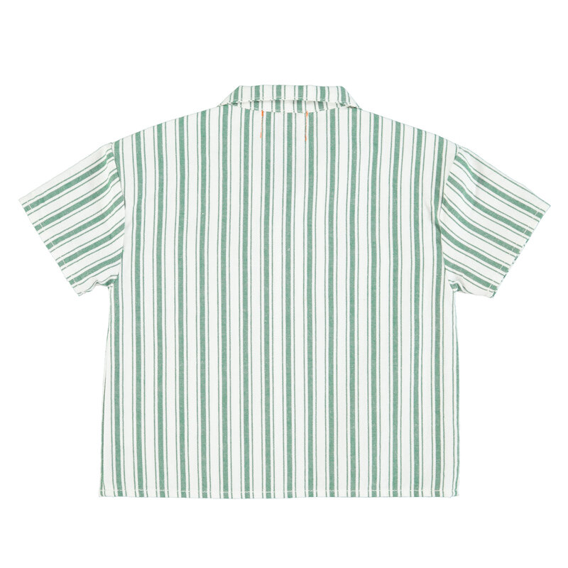 Piupiuchick Piupiuchick | Shirt hawaiian white green stripes
