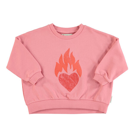 Piupiuchick Piupiuchick | Sweater heart print pink