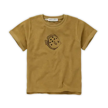Sproet&Sprout Sproet & Sprout | T-shirt Terry Fish Honey