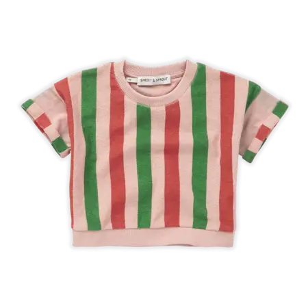 Sproet&Sprout Sproet & Sprout | Top stripe coral