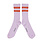 Piupiuchick Piupiuchick | Sokken lavender terracotta stripes
