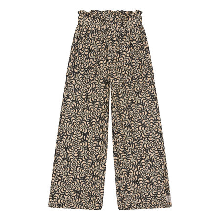 Daily7 Daily7 | Wide Flower Paperbag Pants camel sand