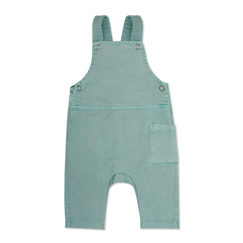 Phil&Phae Phil&Phae | Tuinbroek twill groen sea foam