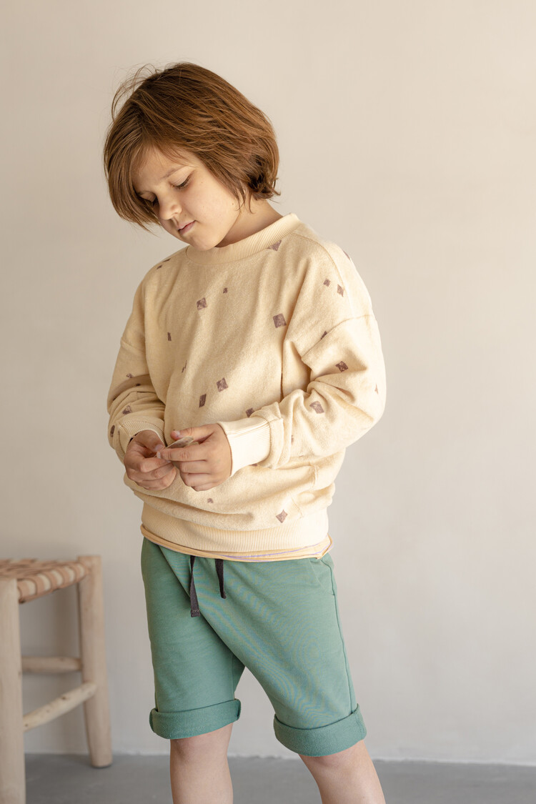 Phil&Phae Phil&Phae | Short drop crotch blauw sea glass