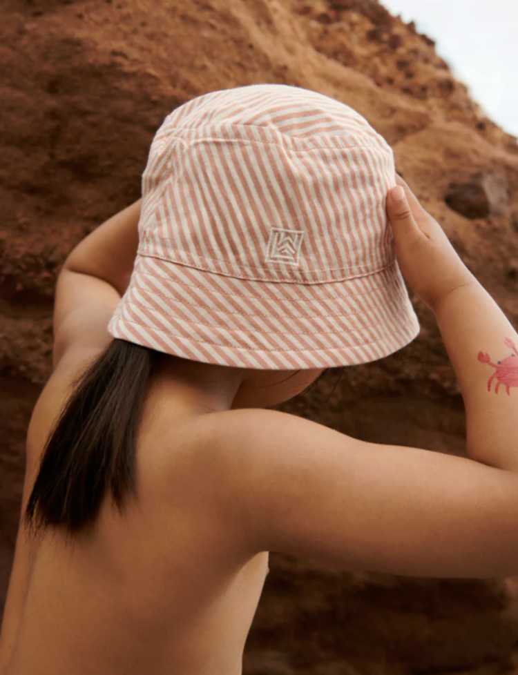 Liewood Liewood | Bucket hat stripe salva rose sandy