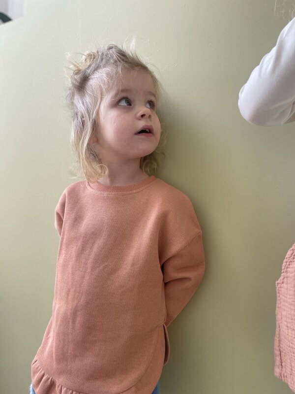 Nixnut Nixnut | Sweater ruffled peach