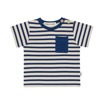 House of Jamie House of Jamie | Shirtje pocket deep blue lines