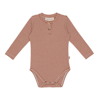 House of Jamie House of Jamie | Romper button baked apple stripes